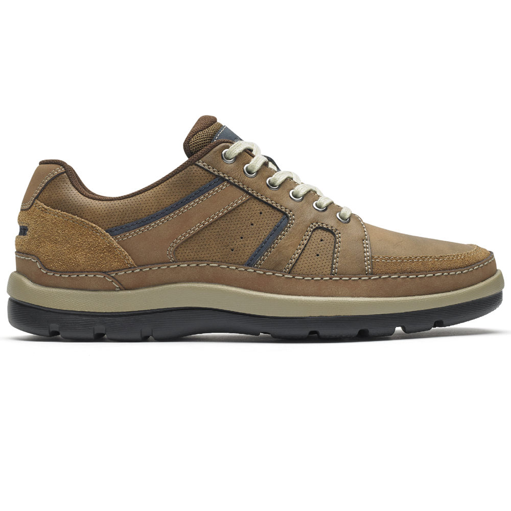 Zapatillas Rockport Hombre Mexico - Get Your Kicks Mudguard Blucher Marrom - WHSEF7014